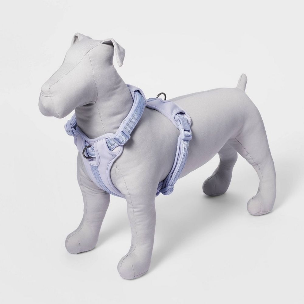 Boots & Barkley Lilac Comfort and Reflective Adjustable Dog Pet Harness, Medium